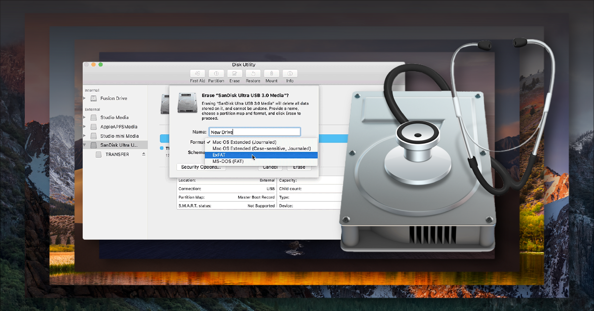 can windows recognize a portable hard drive fornatted for mac